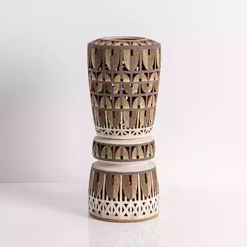 Ceramic vase sculpture