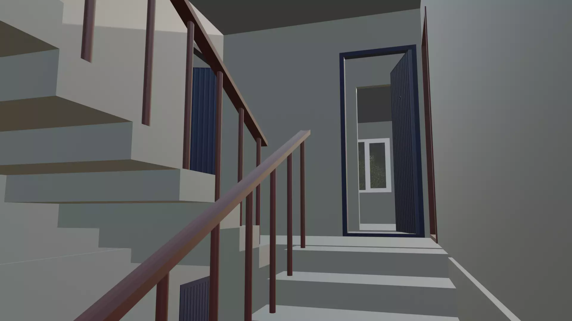  1-464A Type Panel Building 3D model Low-poly 3D model_6