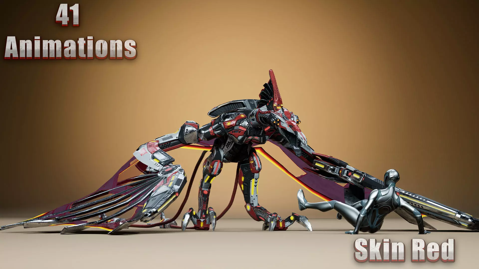 Sci-Fi Dinosaurs pack 2 3D Model Collection_24