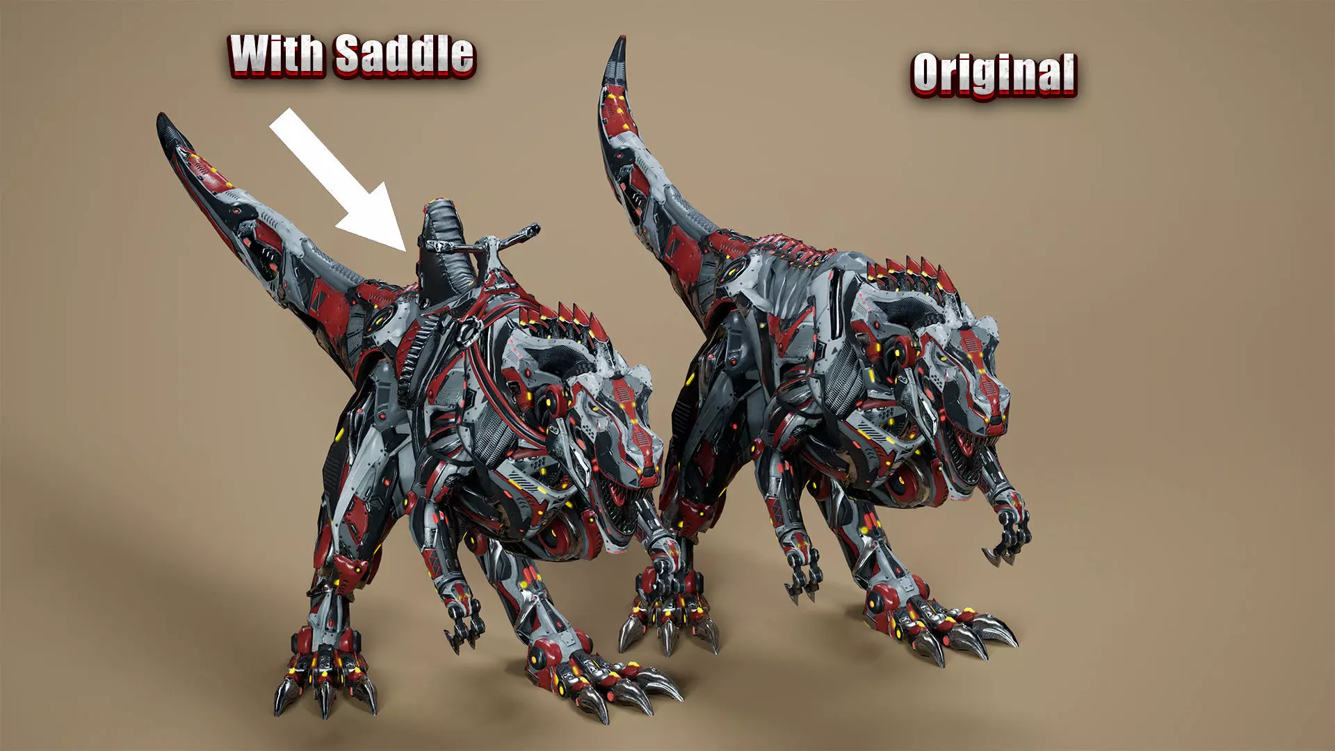 Sci-Fi Dinosaurs pack 2 3D Model Collection_34