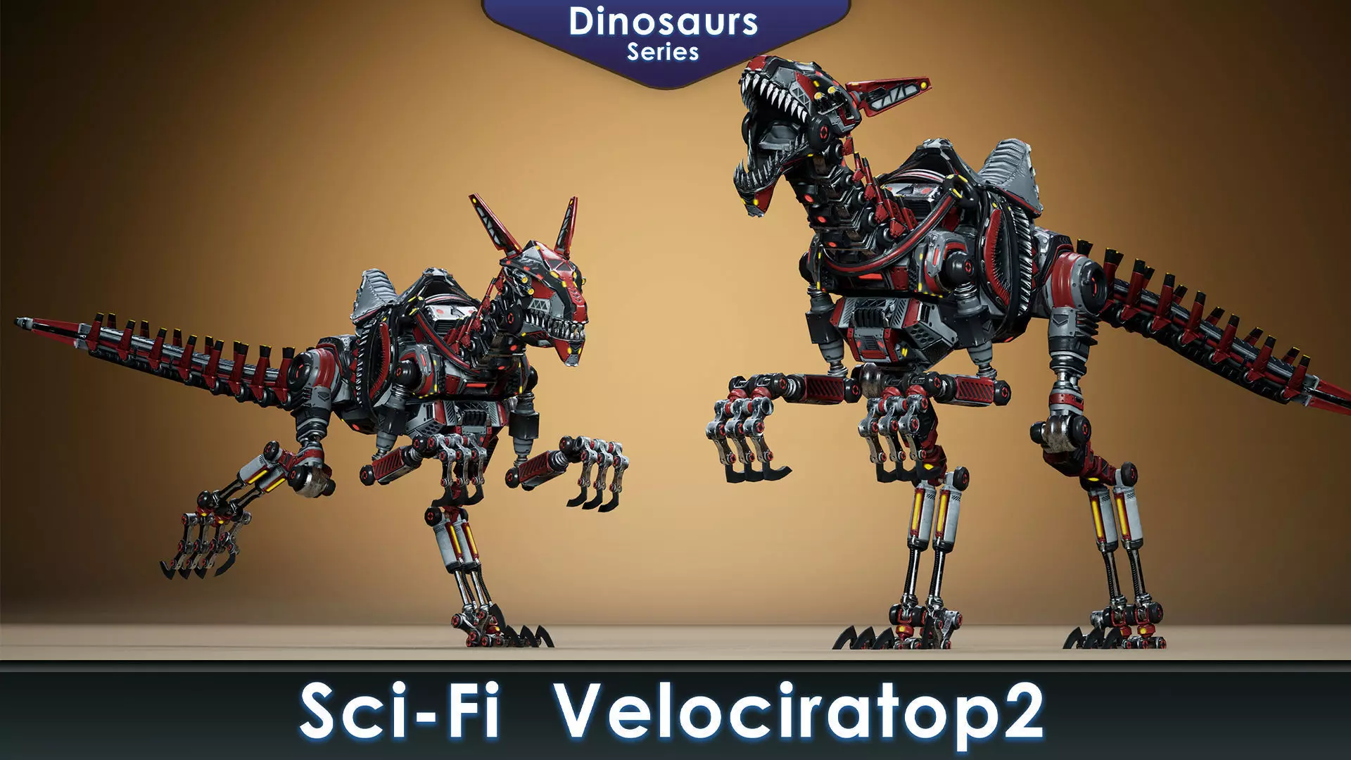 Sci-Fi Dinosaurs pack 2 3D Model Collection_15