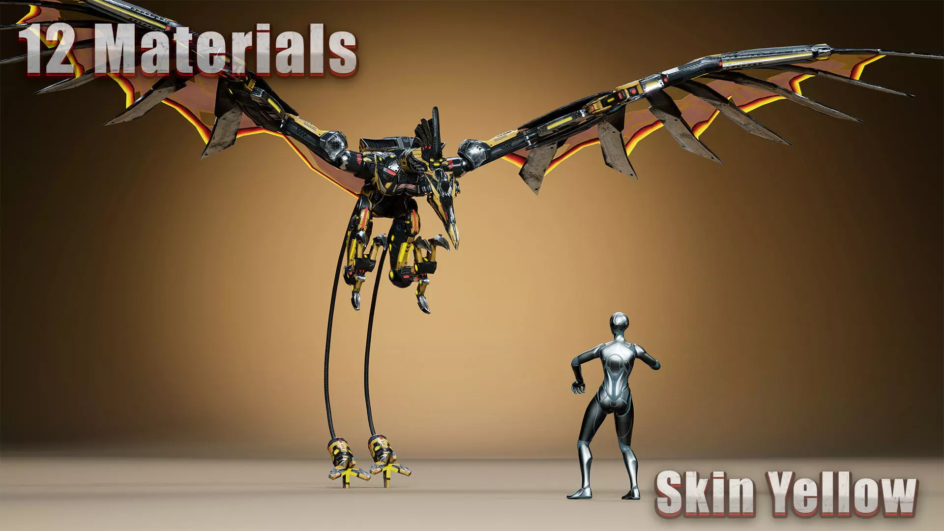 Sci-Fi Dinosaurs pack 2 3D Model Collection_25