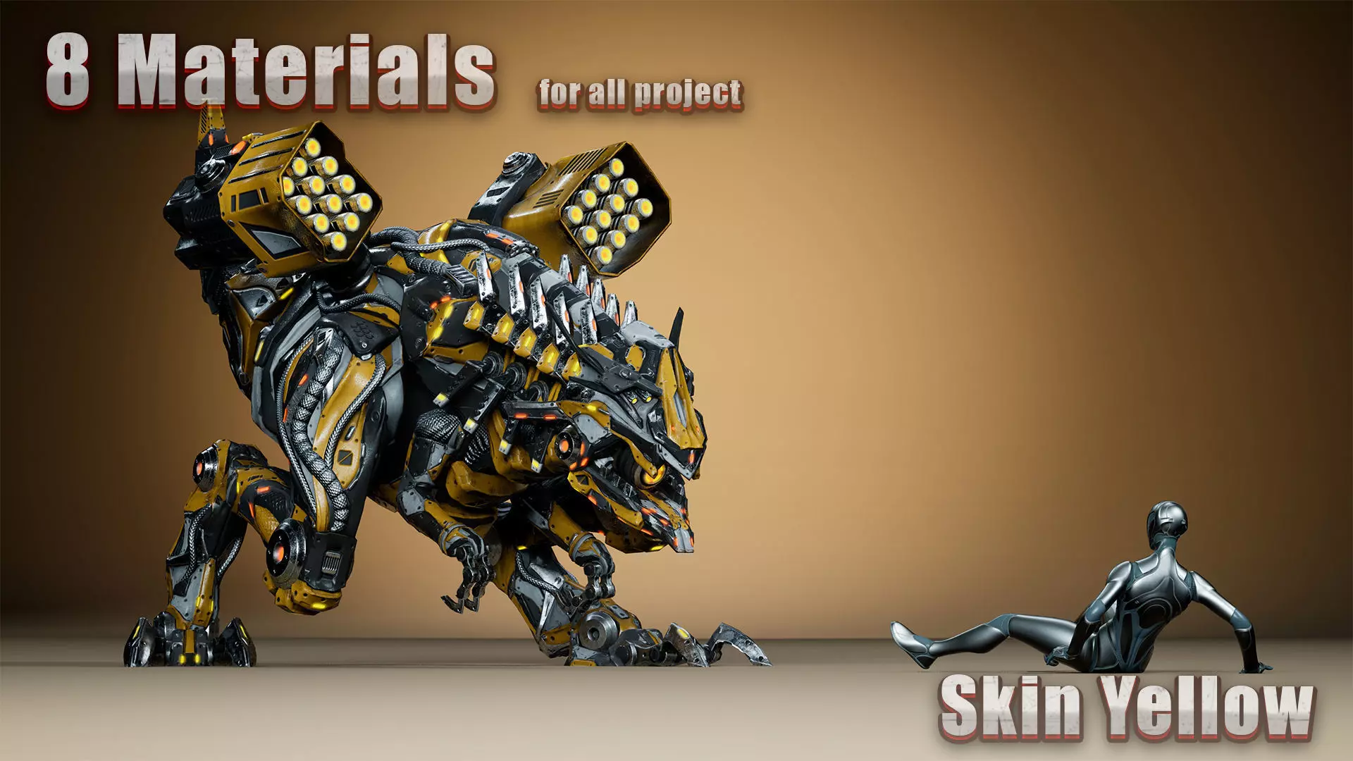 Sci-Fi Dinosaurs pack 2 3D Model Collection_35