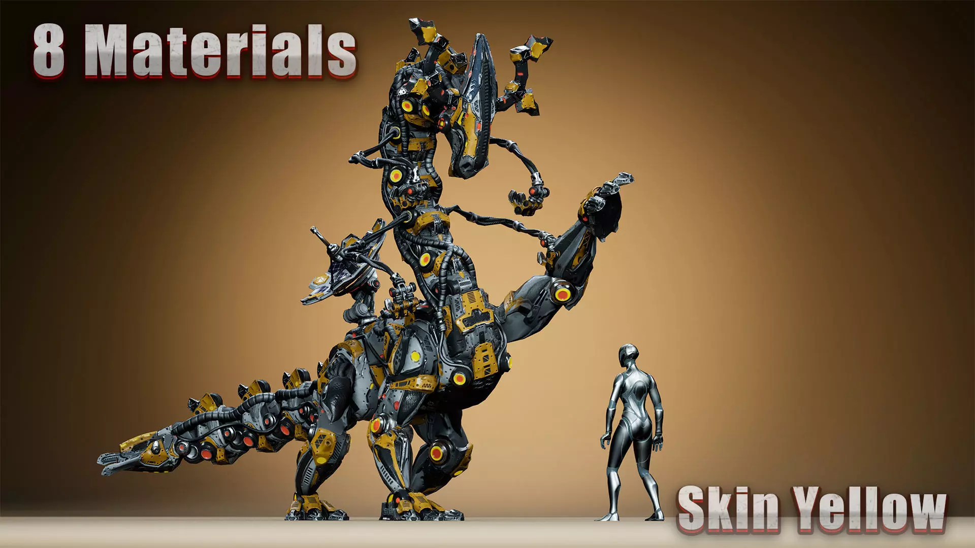 Sci-Fi Dinosaurs pack 2 3D Model Collection_36