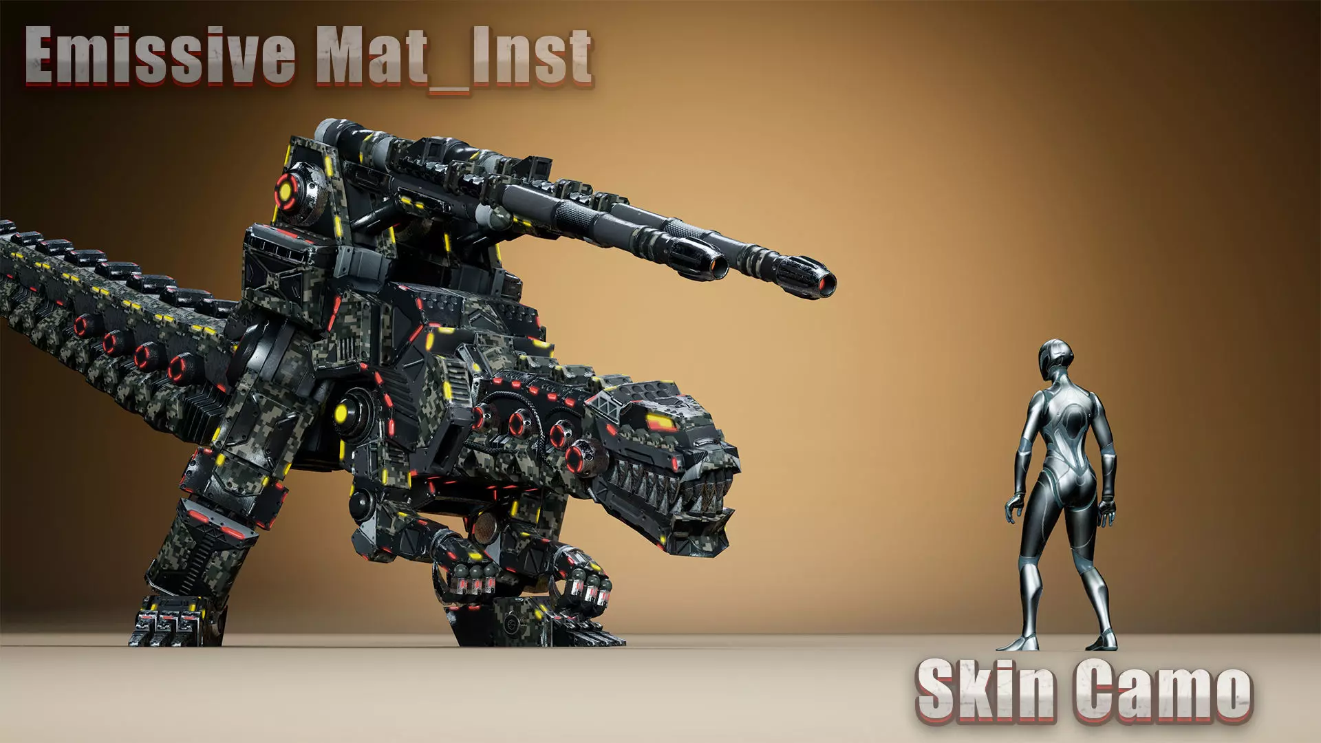 Sci-Fi Dinosaurs pack 2 3D Model Collection_31