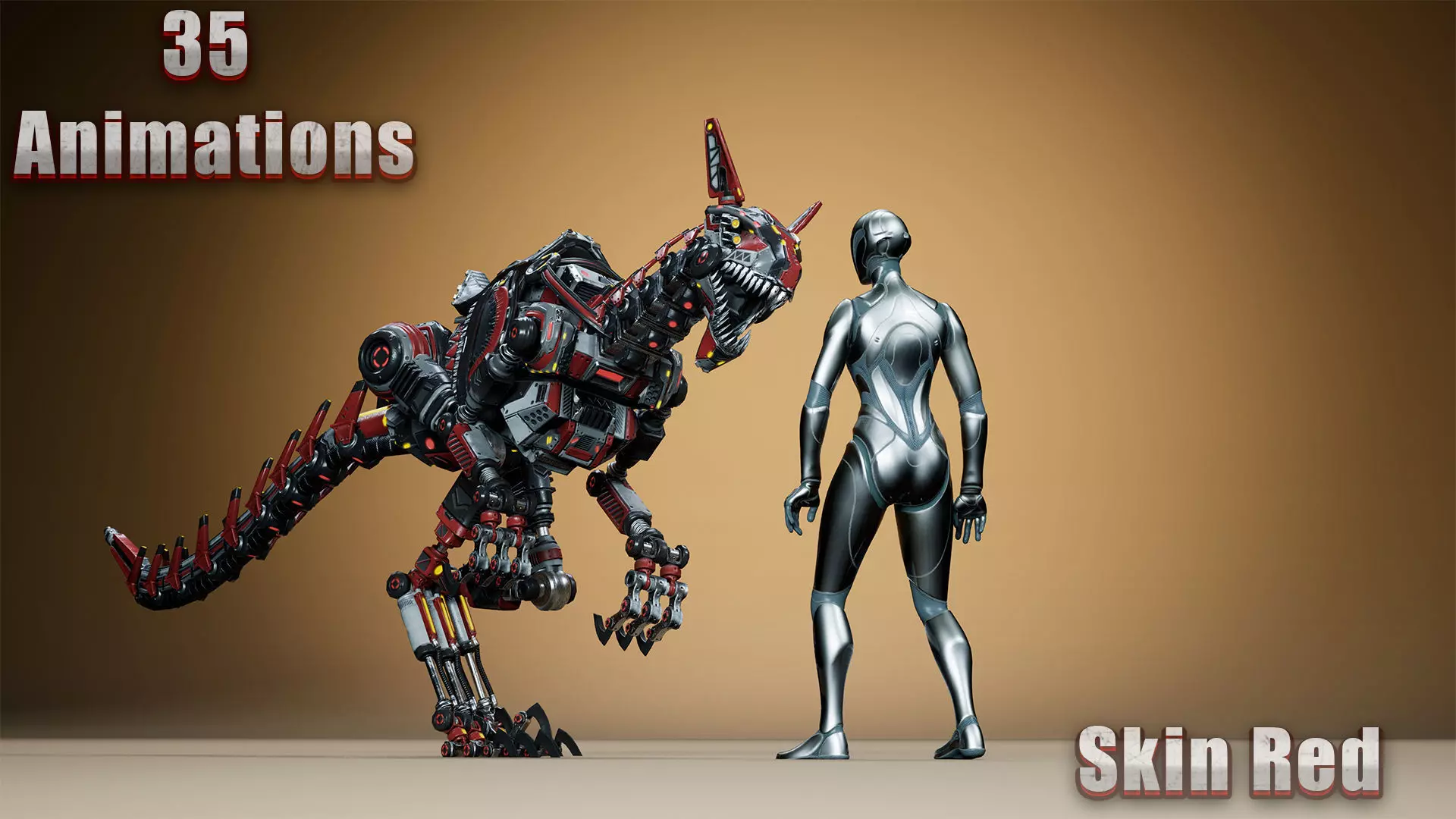 Sci-Fi Dinosaurs pack 2 3D Model Collection_27