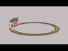 Toy Train Low-poly 3D model_1