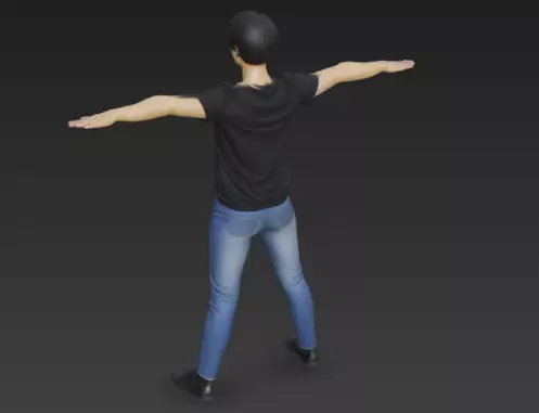 Female 3d model for game 3D model_3