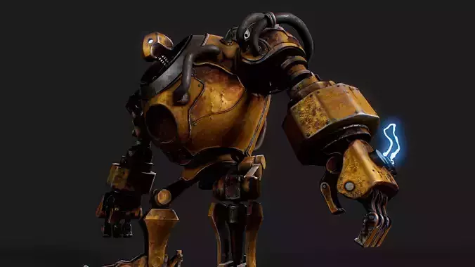 Blitzcrank from League of Legends Low-poly 3D model