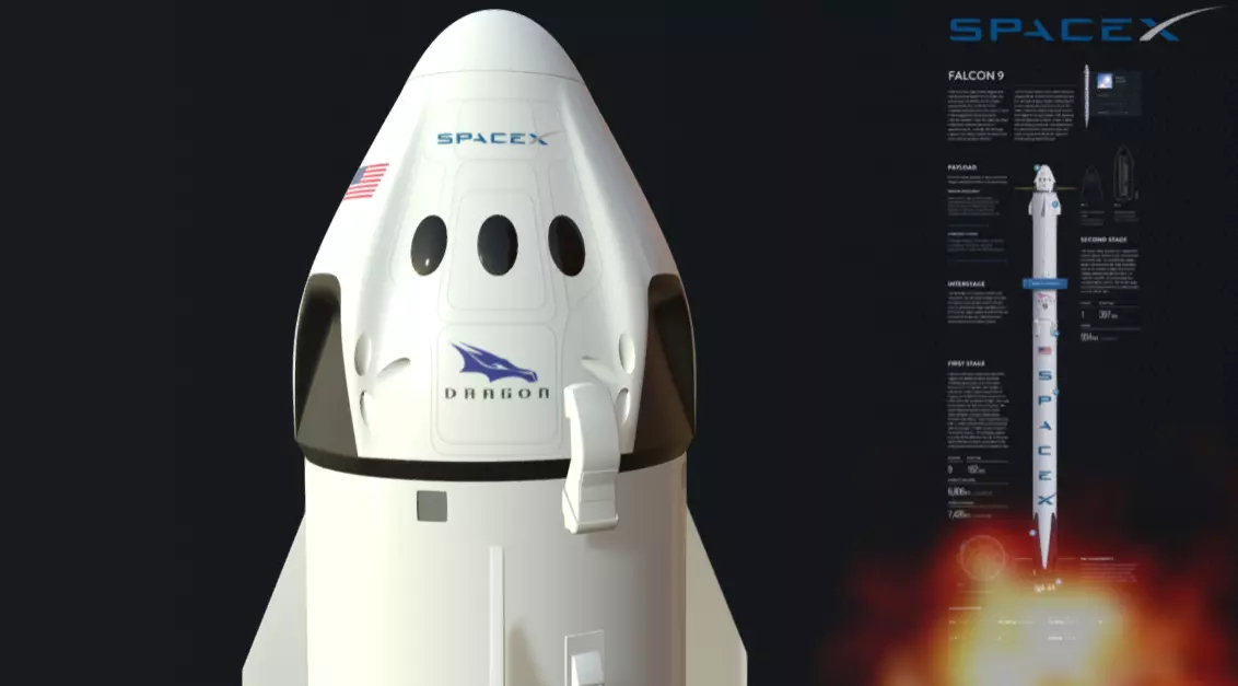 SpaceX Falcon 9 3D model_0