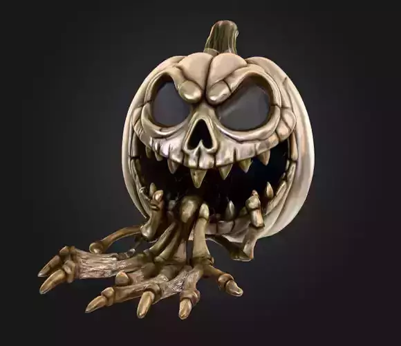 Cursed Pumpkin Fiend Low-poly 3D model