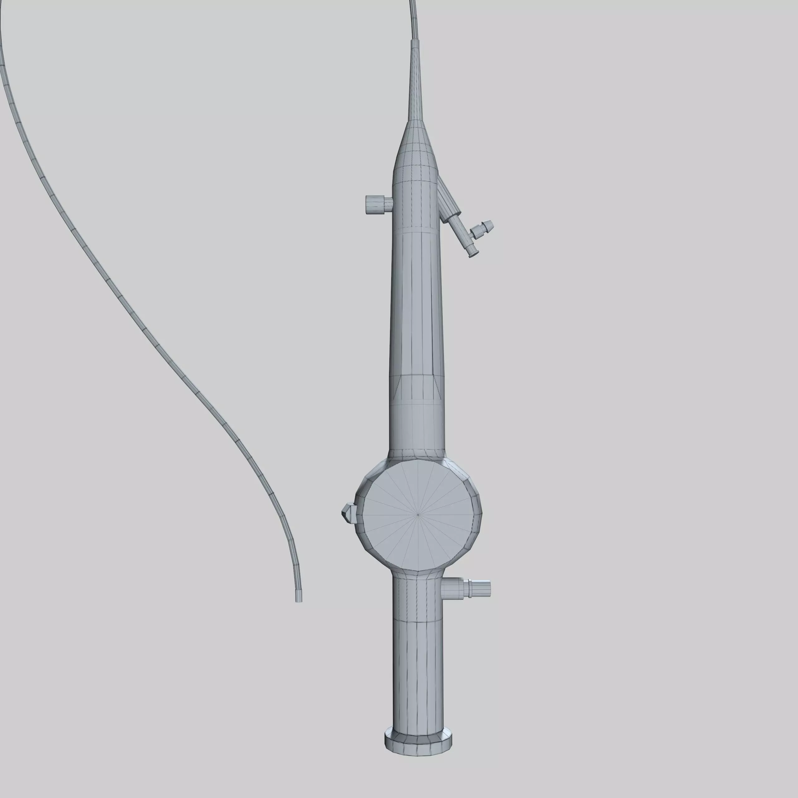FLEXIBLE URETERORENOSCOPE Low-poly 3D model_6