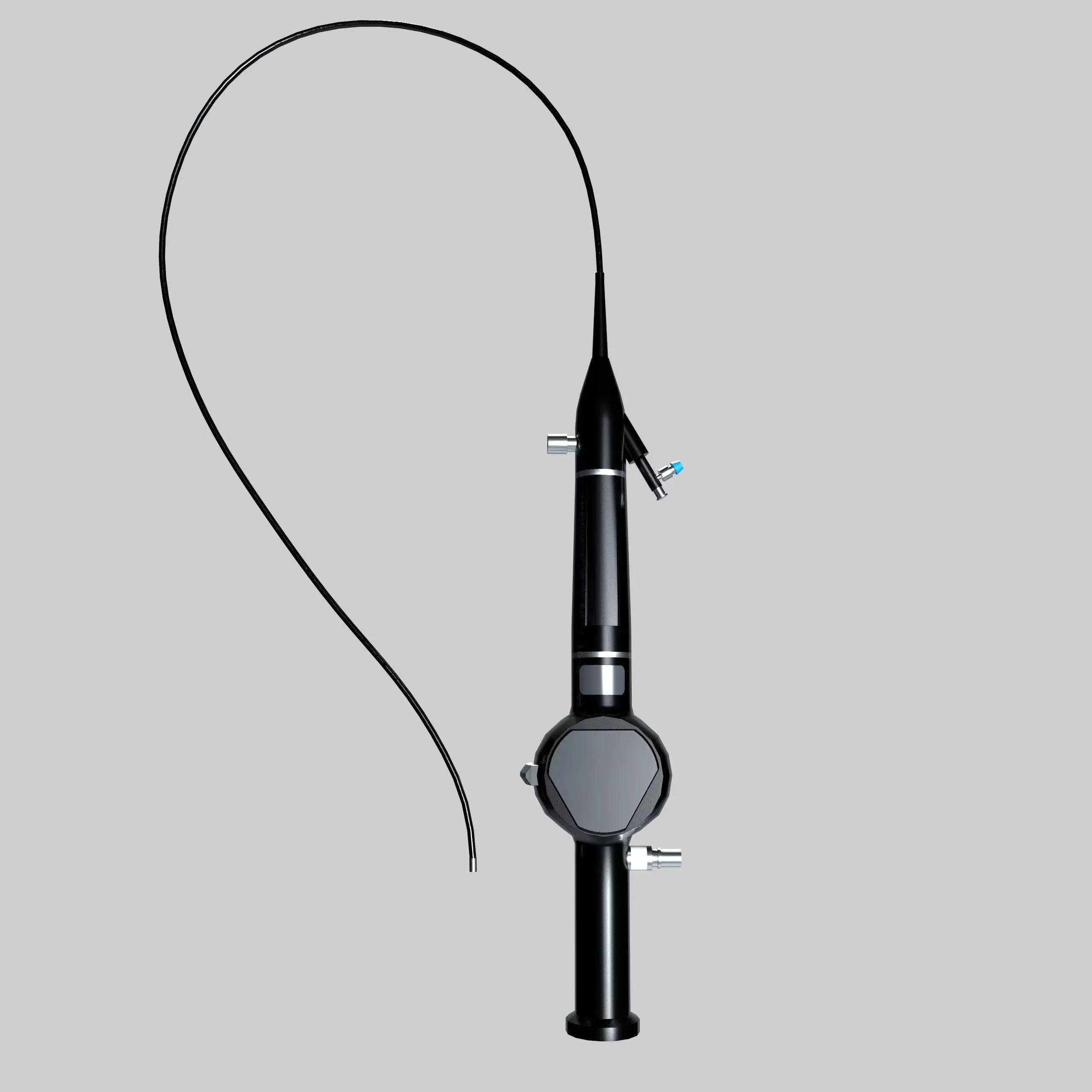 FLEXIBLE URETERORENOSCOPE Low-poly 3D model_0