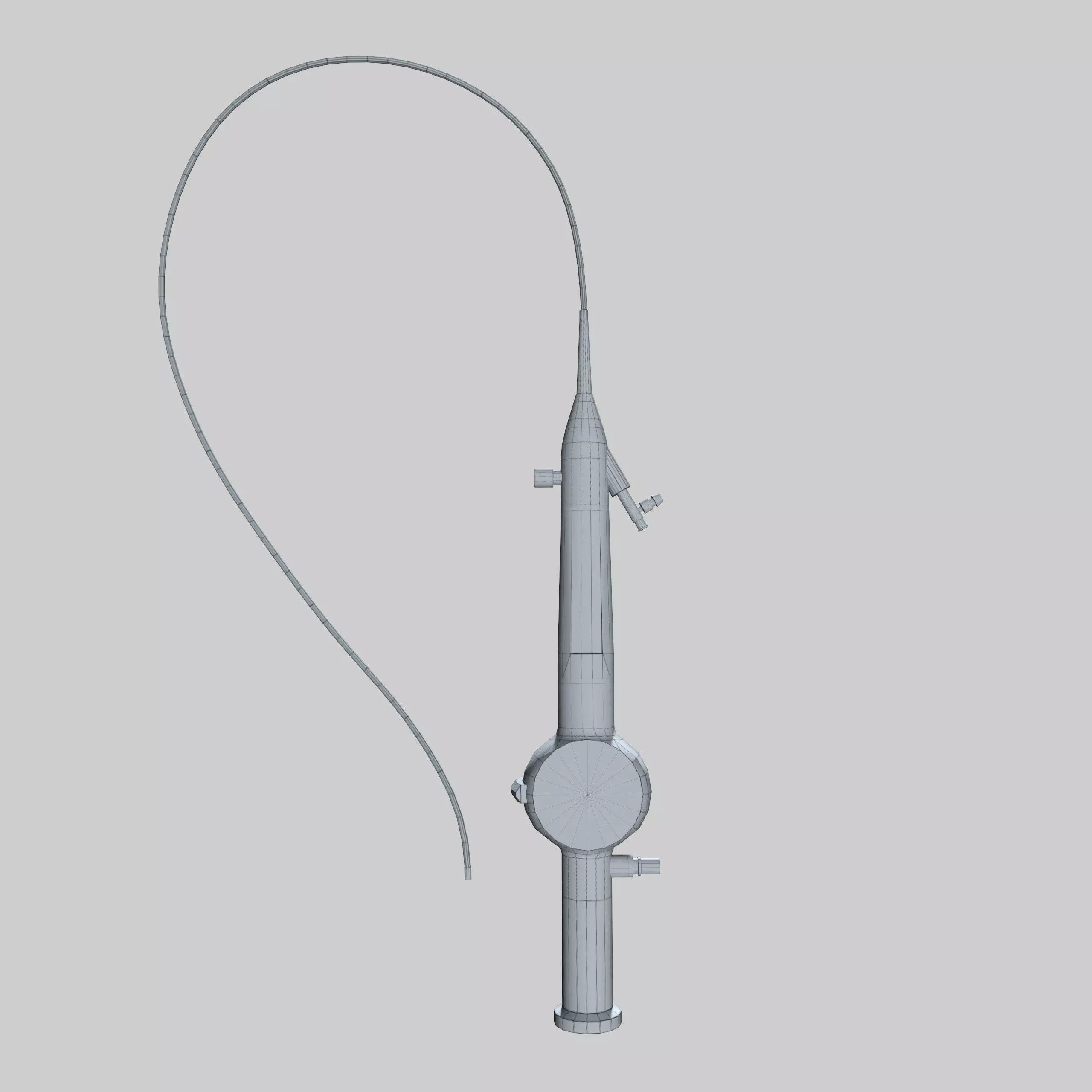 FLEXIBLE URETERORENOSCOPE Low-poly 3D model_5