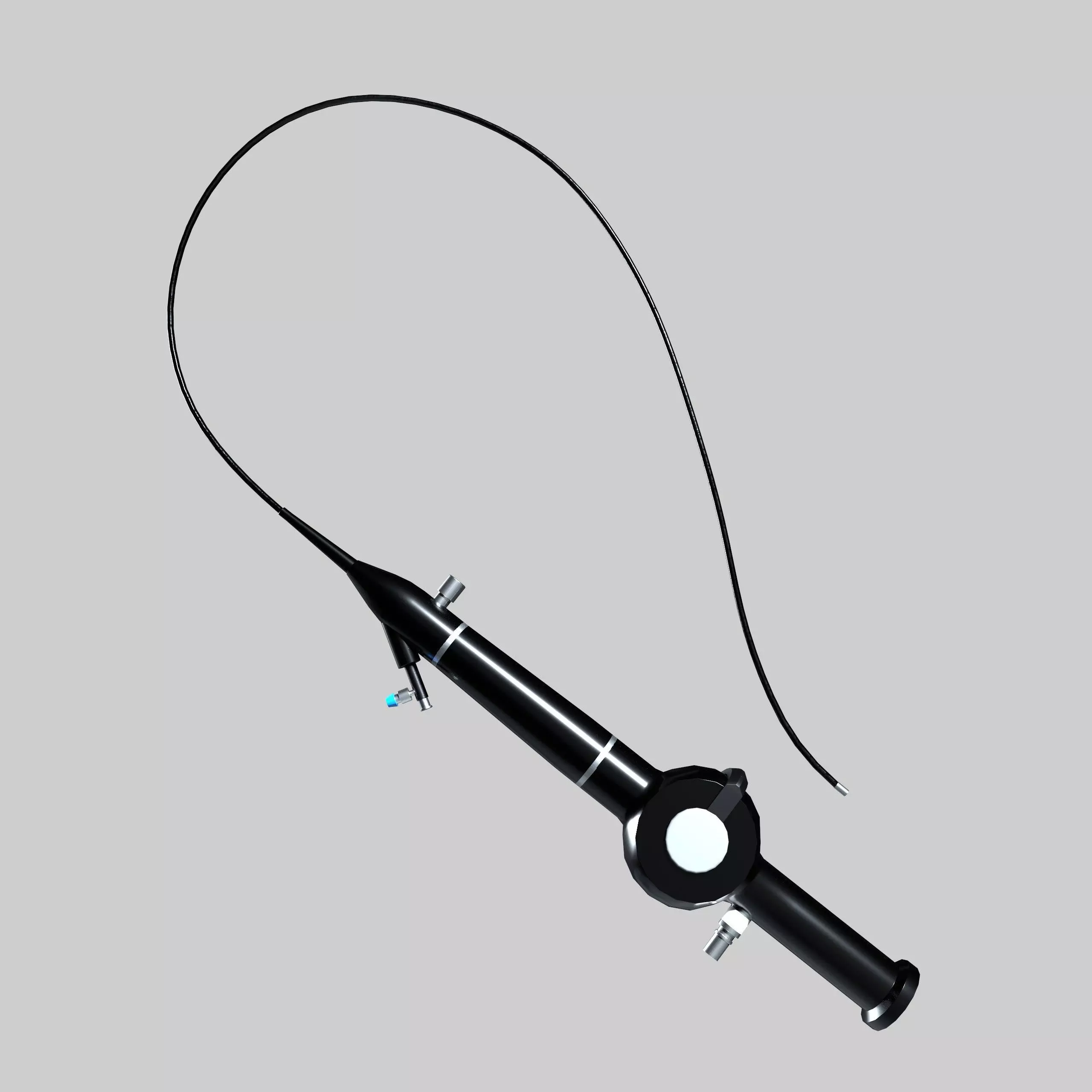 FLEXIBLE URETERORENOSCOPE Low-poly 3D model_3