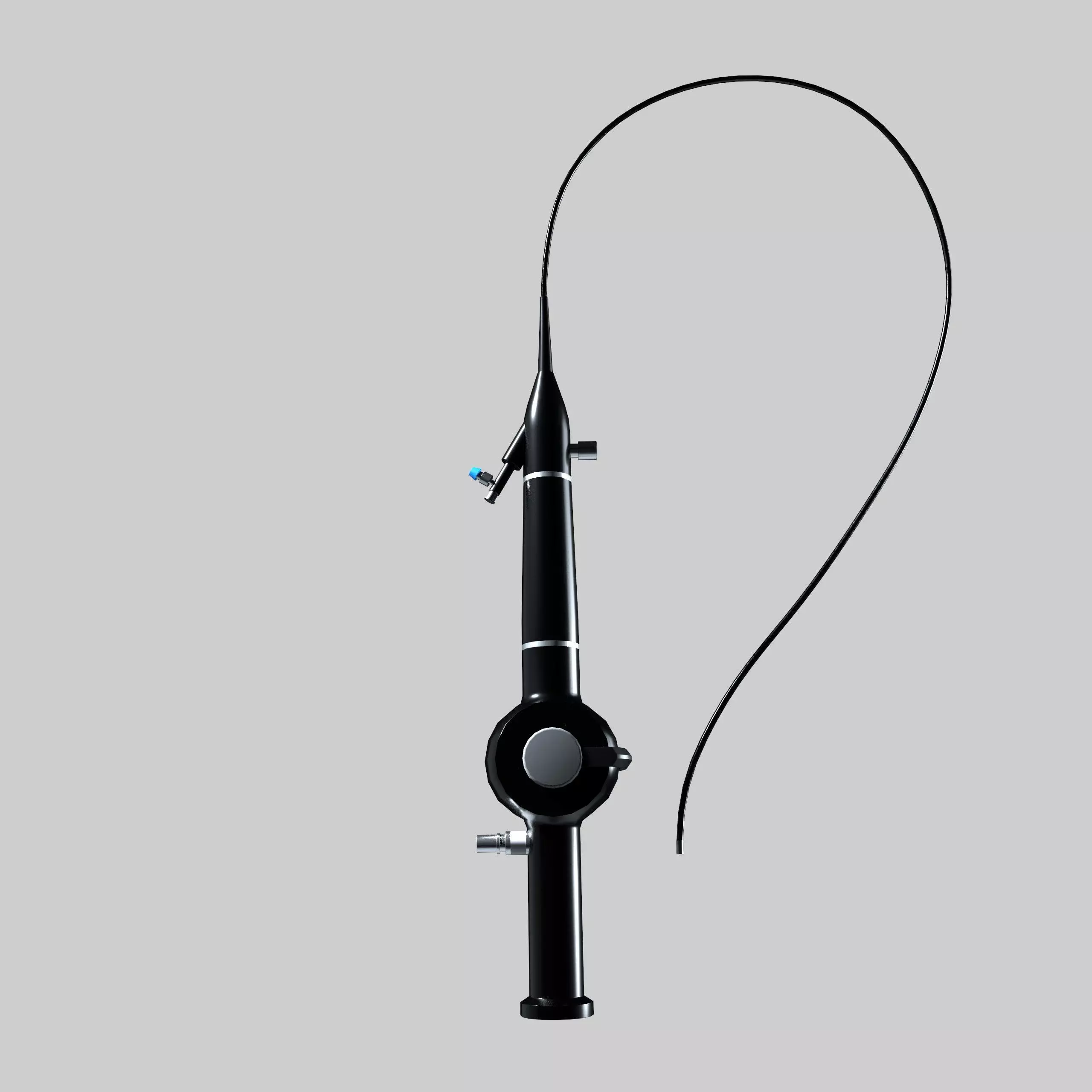 FLEXIBLE URETERORENOSCOPE Low-poly 3D model_2