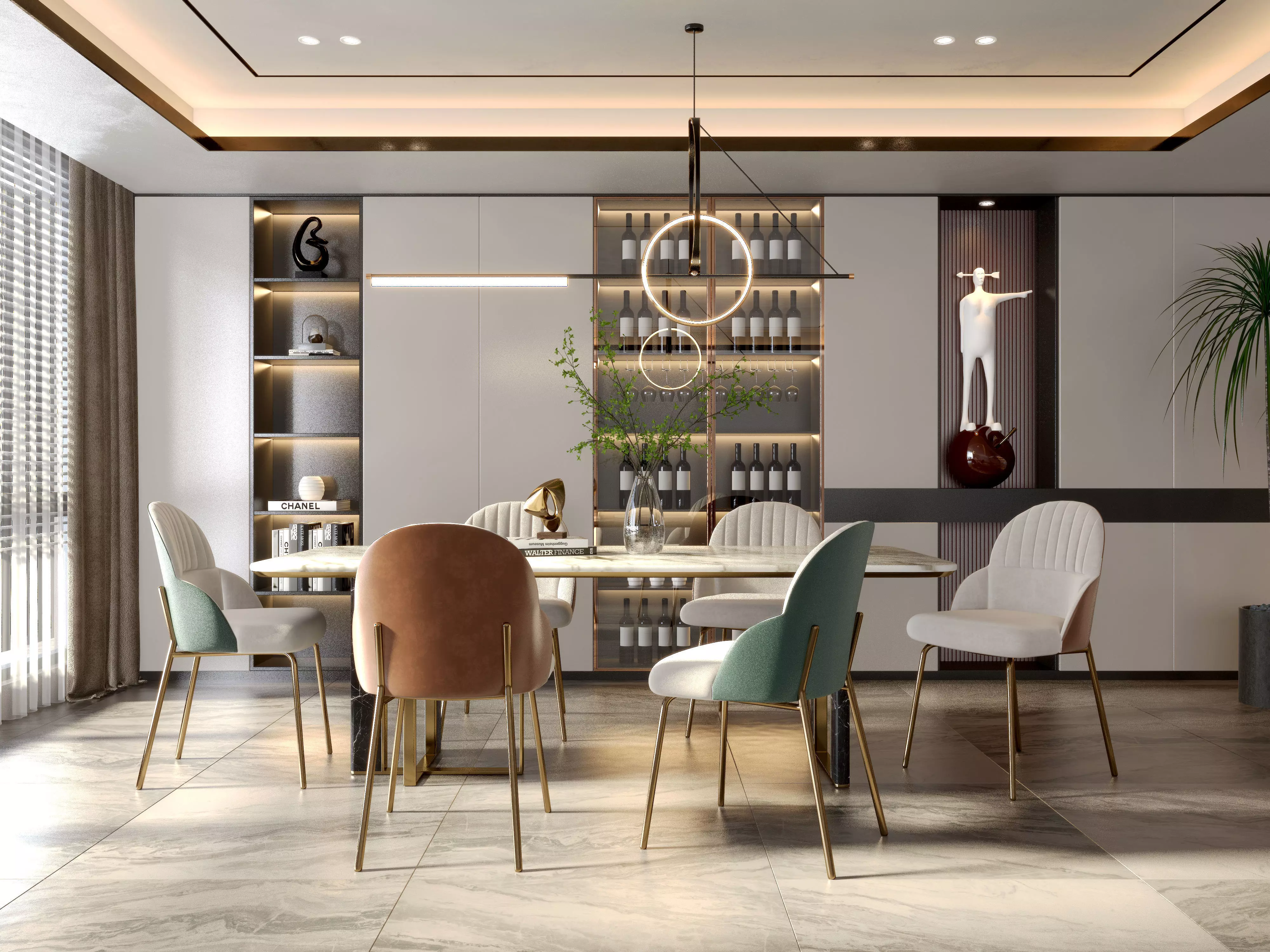 Dining Room Interior 3D model