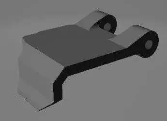 M4 Pistol Battery Holder Lid 3D print model