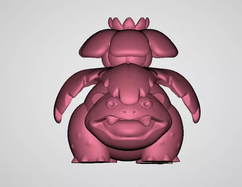 Plant dinosaur 3D printable model 3D print model_4