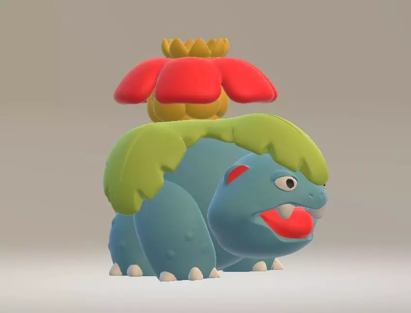 Plant dinosaur 3D printable model 3D print model_2