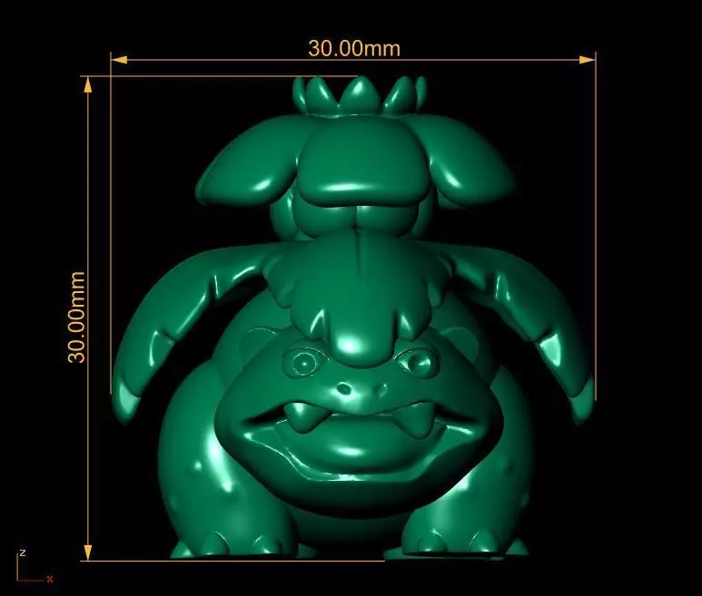 Plant dinosaur 3D printable model 3D print model_3