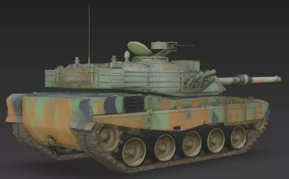 Battle Tank 3D print model 3D print model_3