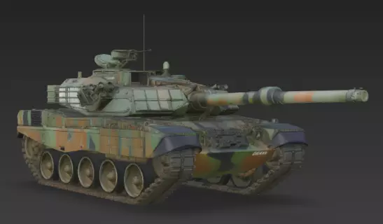 Battle Tank 3D print model 3D print model_4