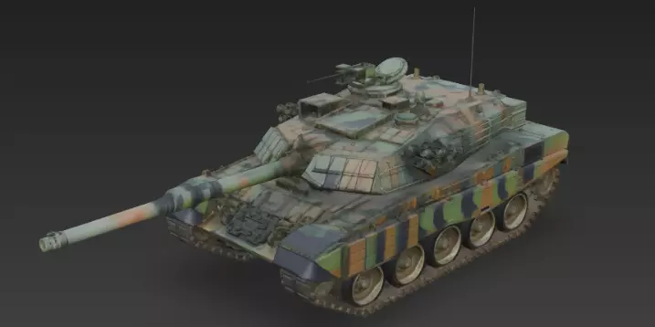 Battle Tank 3D print model 3D print model_0