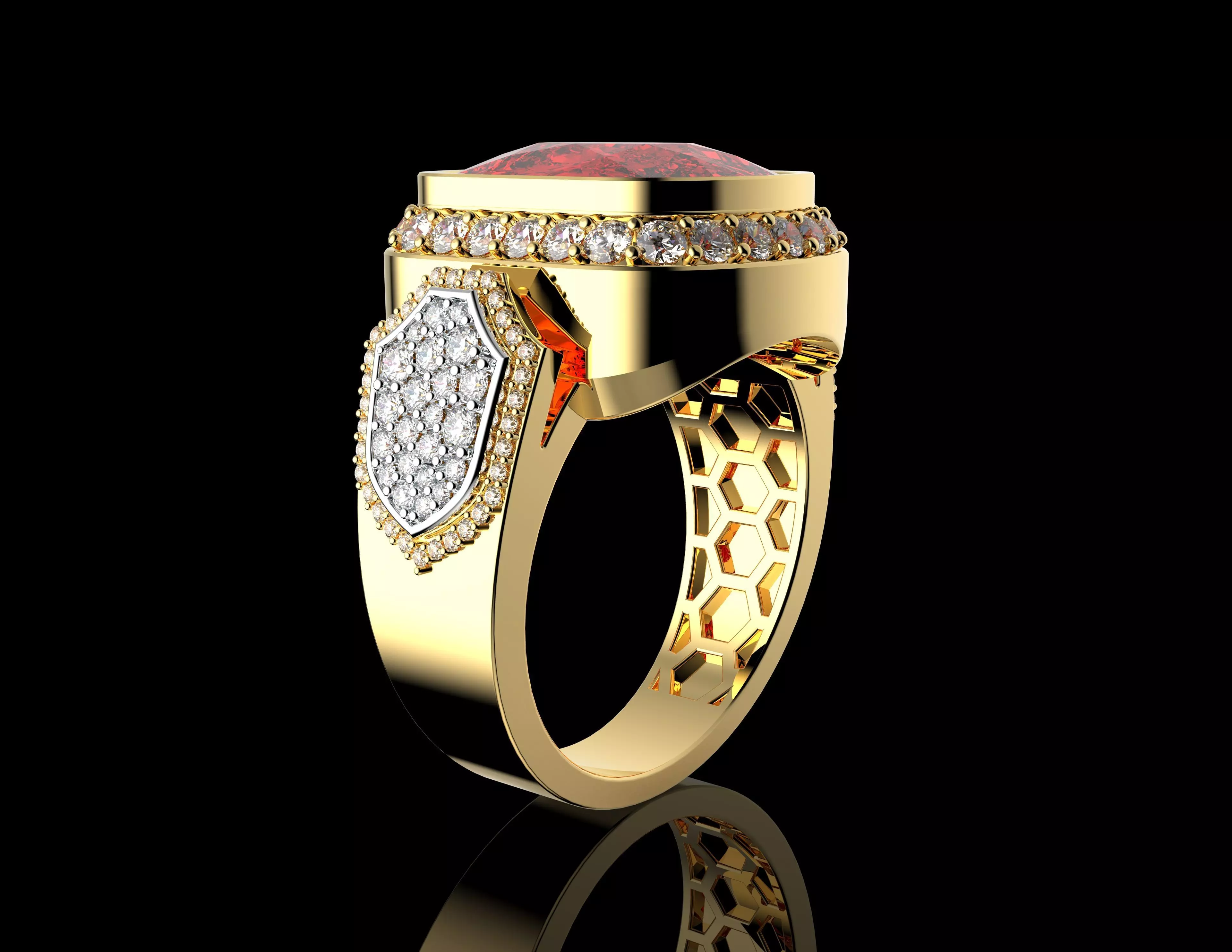 Gold N1485 3D print model_3