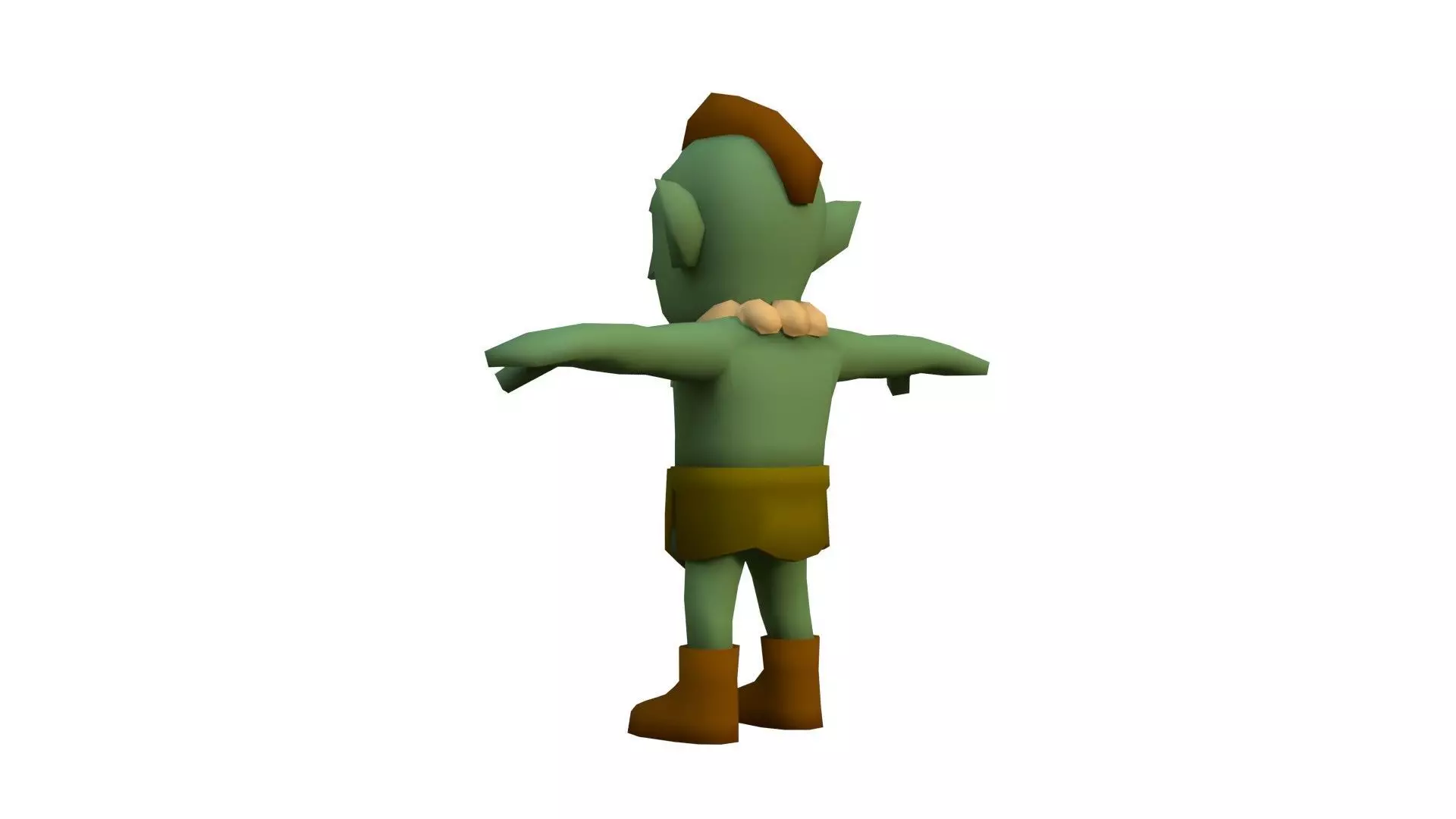 Low-Poly Stylized Goblin Character Low-poly 3D model_7