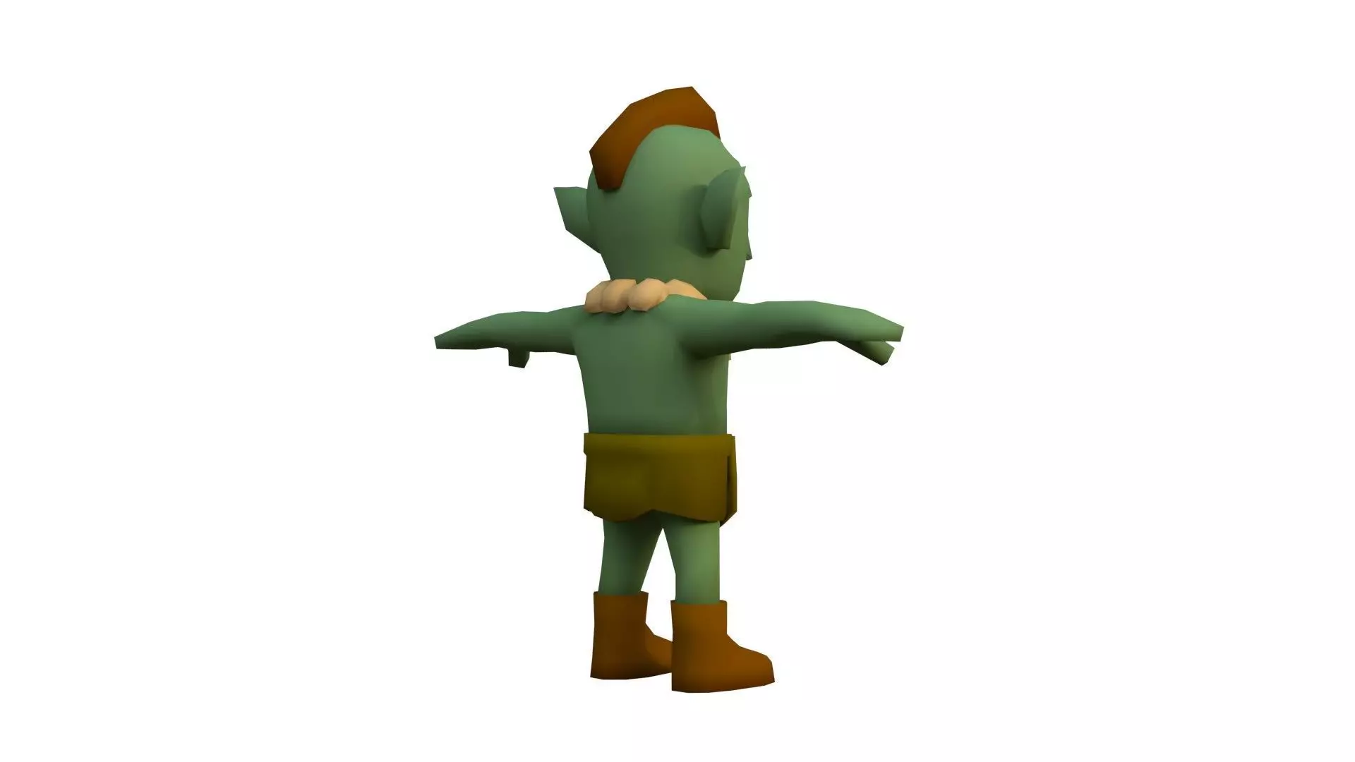 Low-Poly Stylized Goblin Character Low-poly 3D model_5
