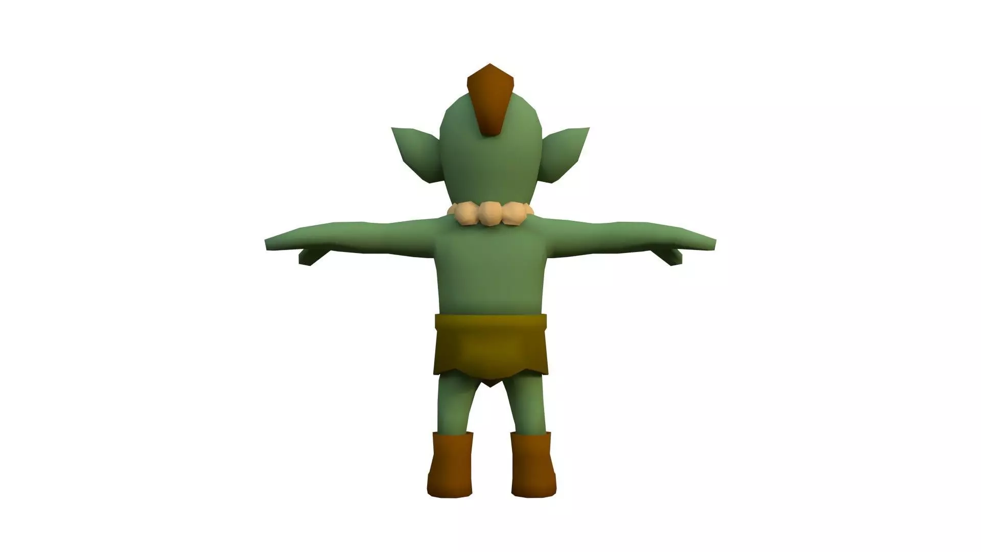 Low-Poly Stylized Goblin Character Low-poly 3D model_6
