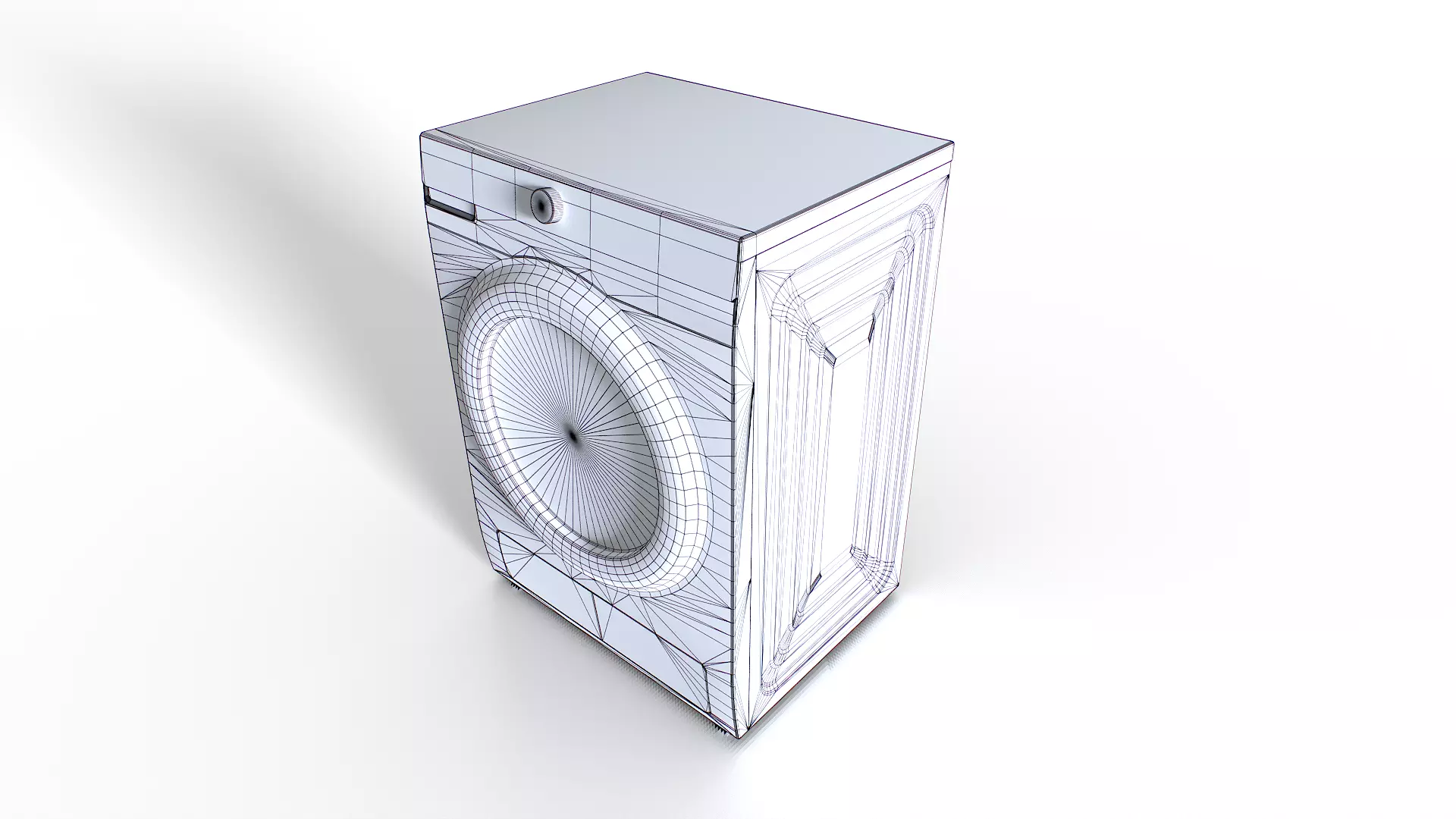 Washing Machine Set 3 Low-poly 3D model_8