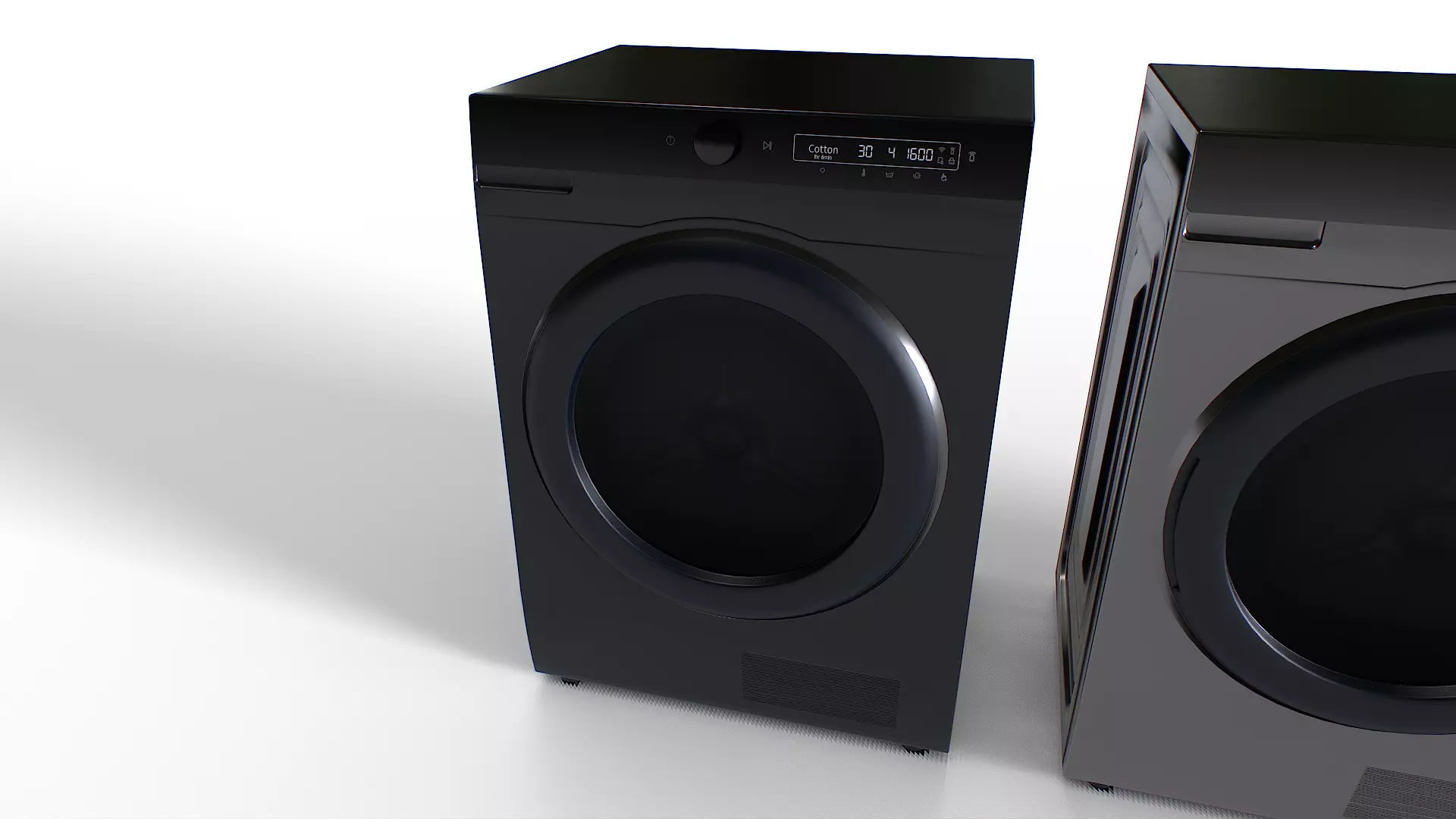 Washing Machine Set 3 Low-poly 3D model_6