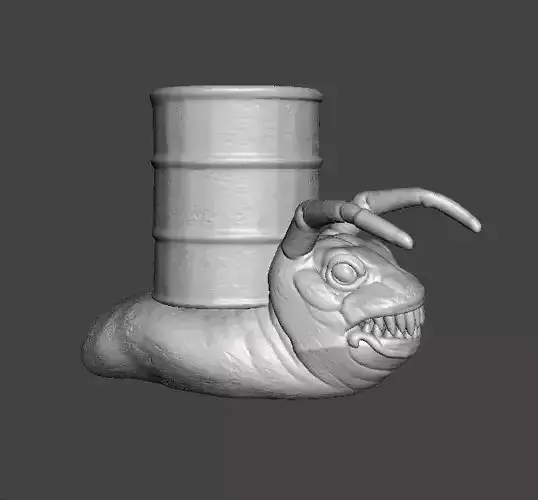 SNAIL DRUM MONSTER CREATURE MODEL FIGURE HORROR FANTASY GAME RPG