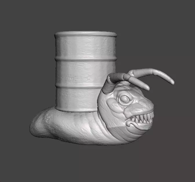 SNAIL DRUM MONSTER CREATURE MODEL FIGURE HORROR FANTASY GAME RPG 3D print model