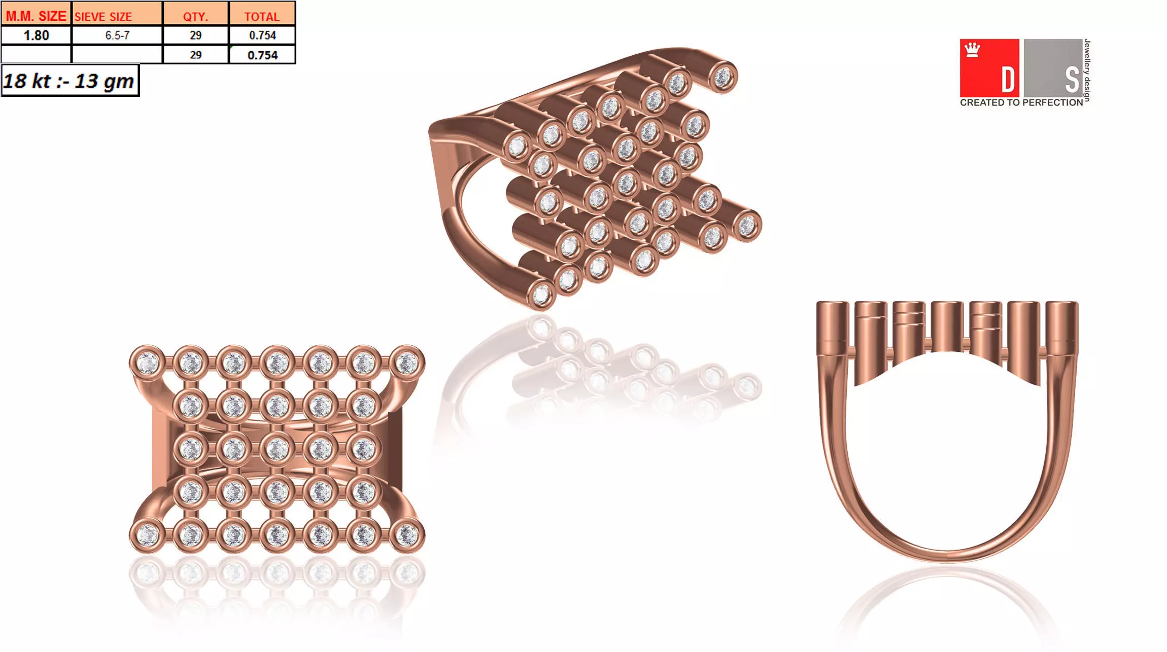 Women Ring Render 3dm STL MTL SLC JCD OBJ FBX Details 3D print model_17