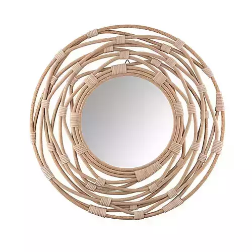 Wall Mirror Burgis Rattan Natural