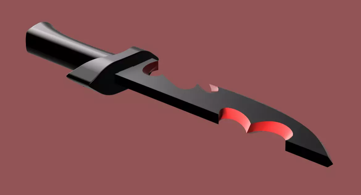 Helluva Boss - Millie knife 3D print model_2