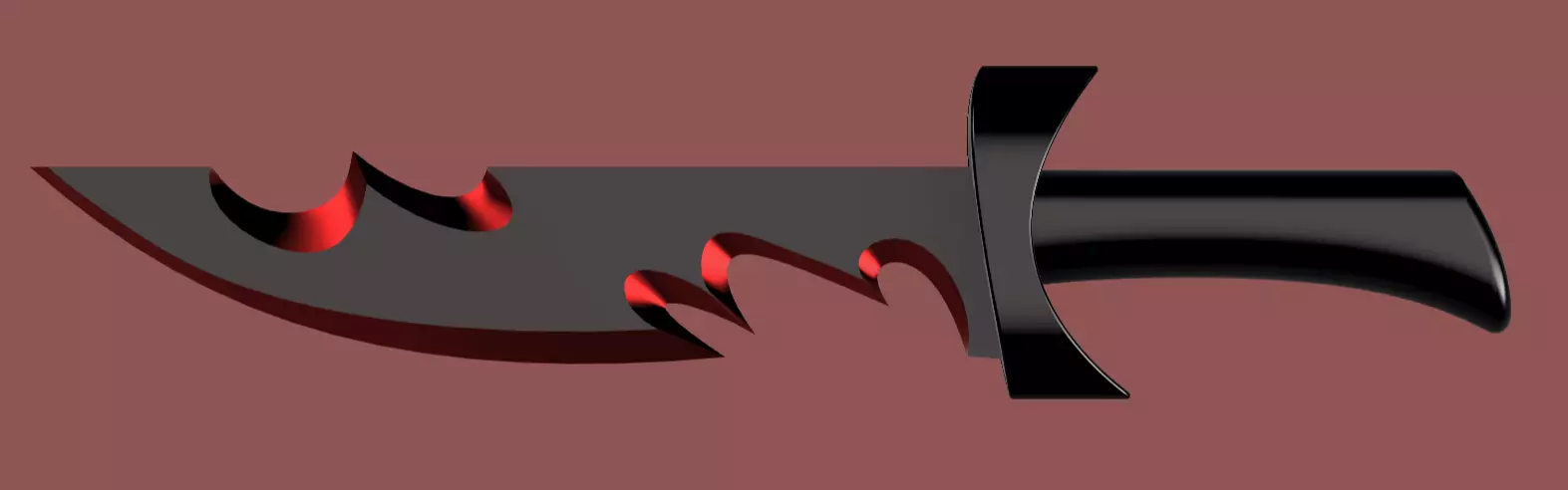 Helluva Boss - Millie knife 3D print model_3