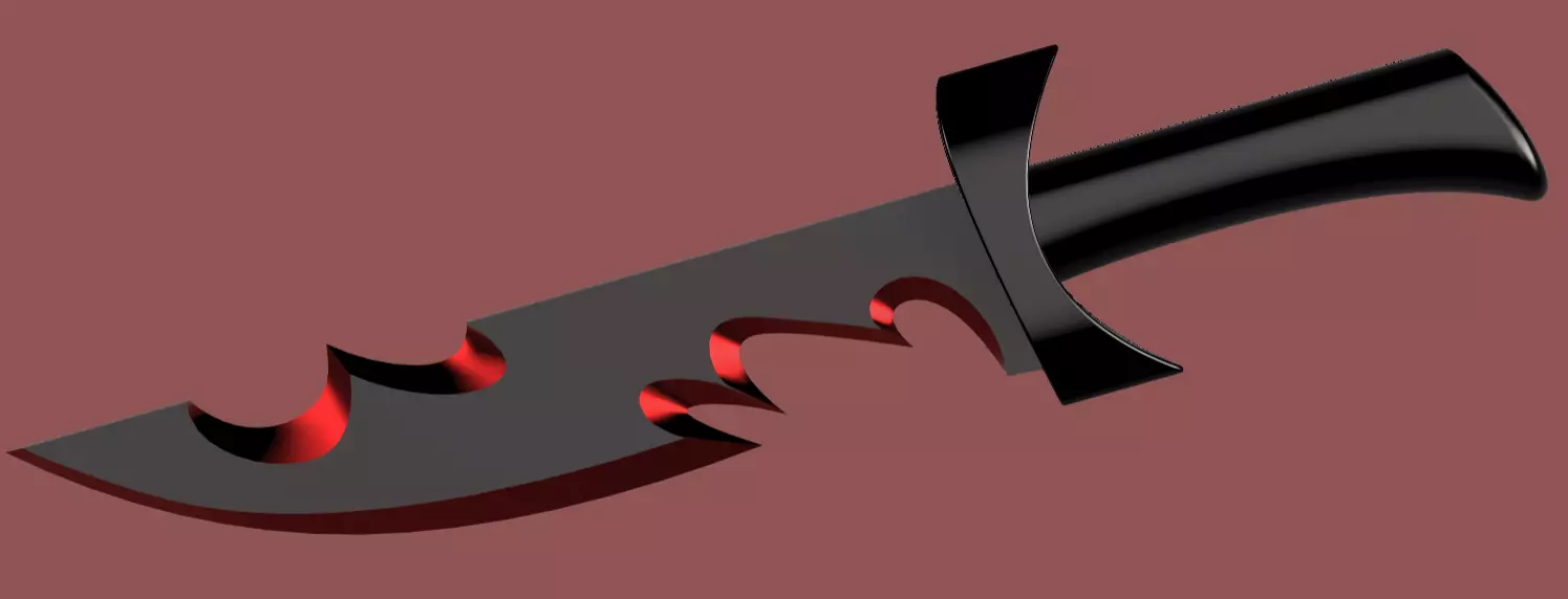 Helluva Boss - Millie knife 3D print model_0
