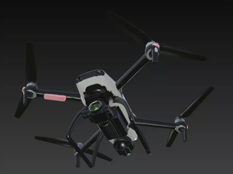 Modern Drone 3D Model Print 3D print model_5