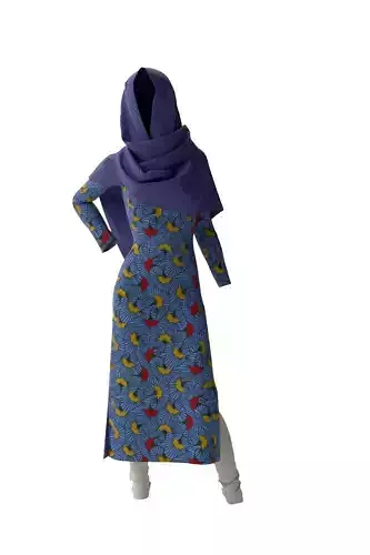 Layla - Salwar Kameez 3D model