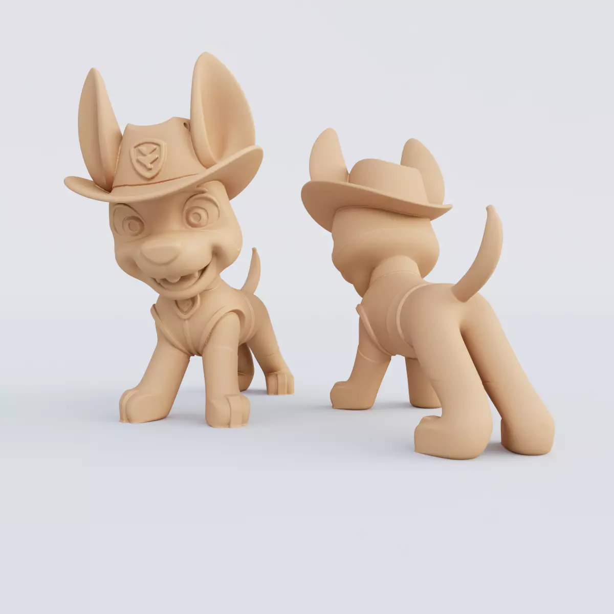 3D Printable Paw Patrol Figurine Set STL Format 3D print model_3
