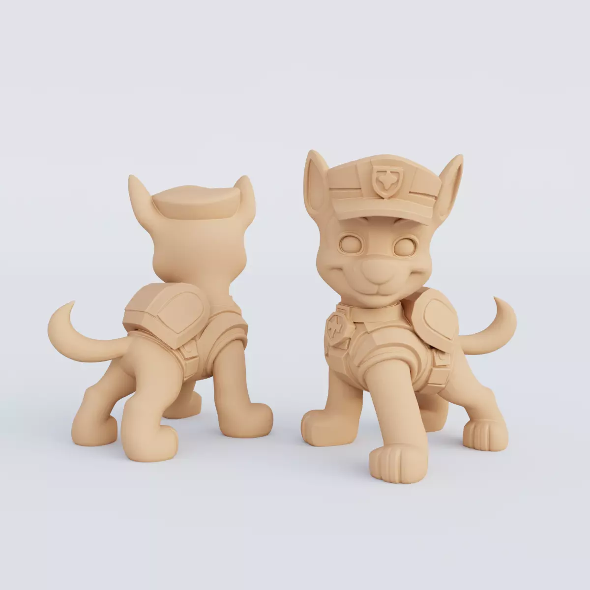 3D Printable Paw Patrol Figurine Set STL Format 3D print model_10