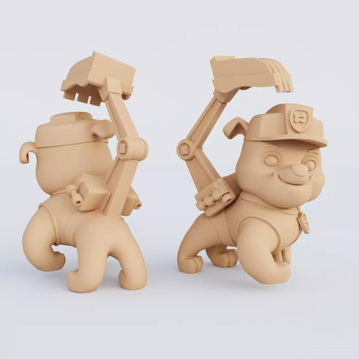 3D Printable Paw Patrol Figurine Set STL Format 3D print model_2