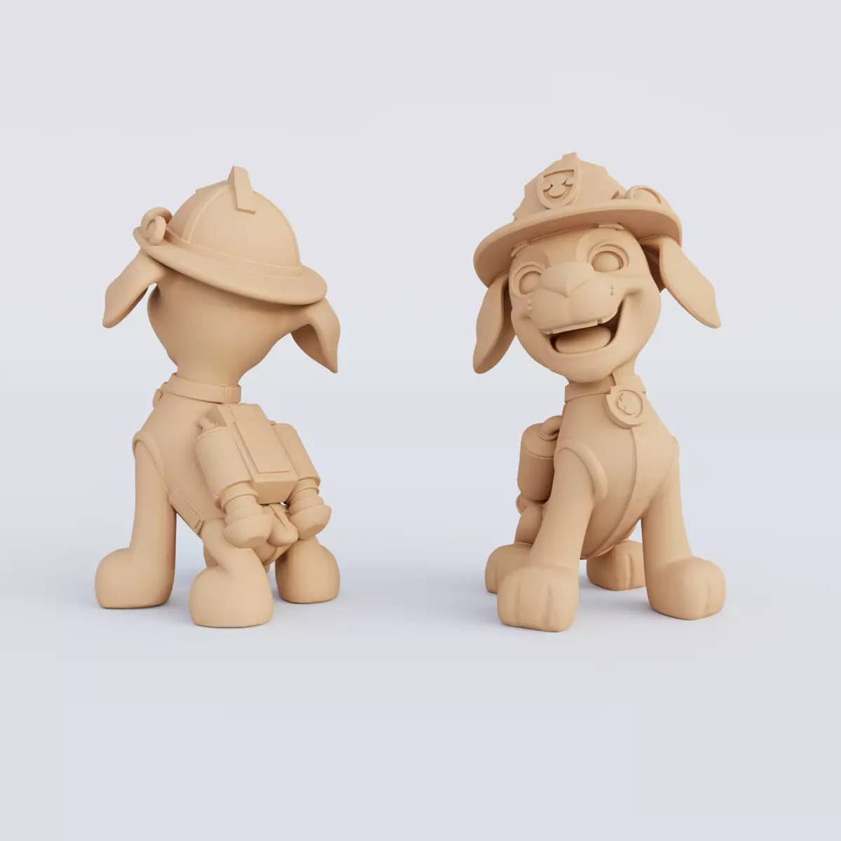 3D Printable Paw Patrol Figurine Set STL Format 3D print model_8