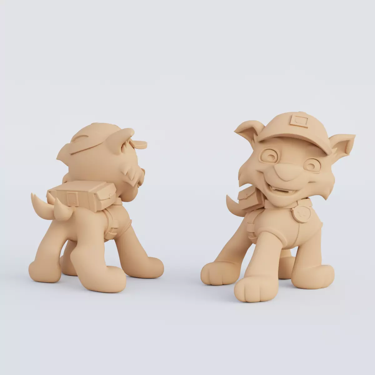 3D Printable Paw Patrol Figurine Set STL Format 3D print model_6
