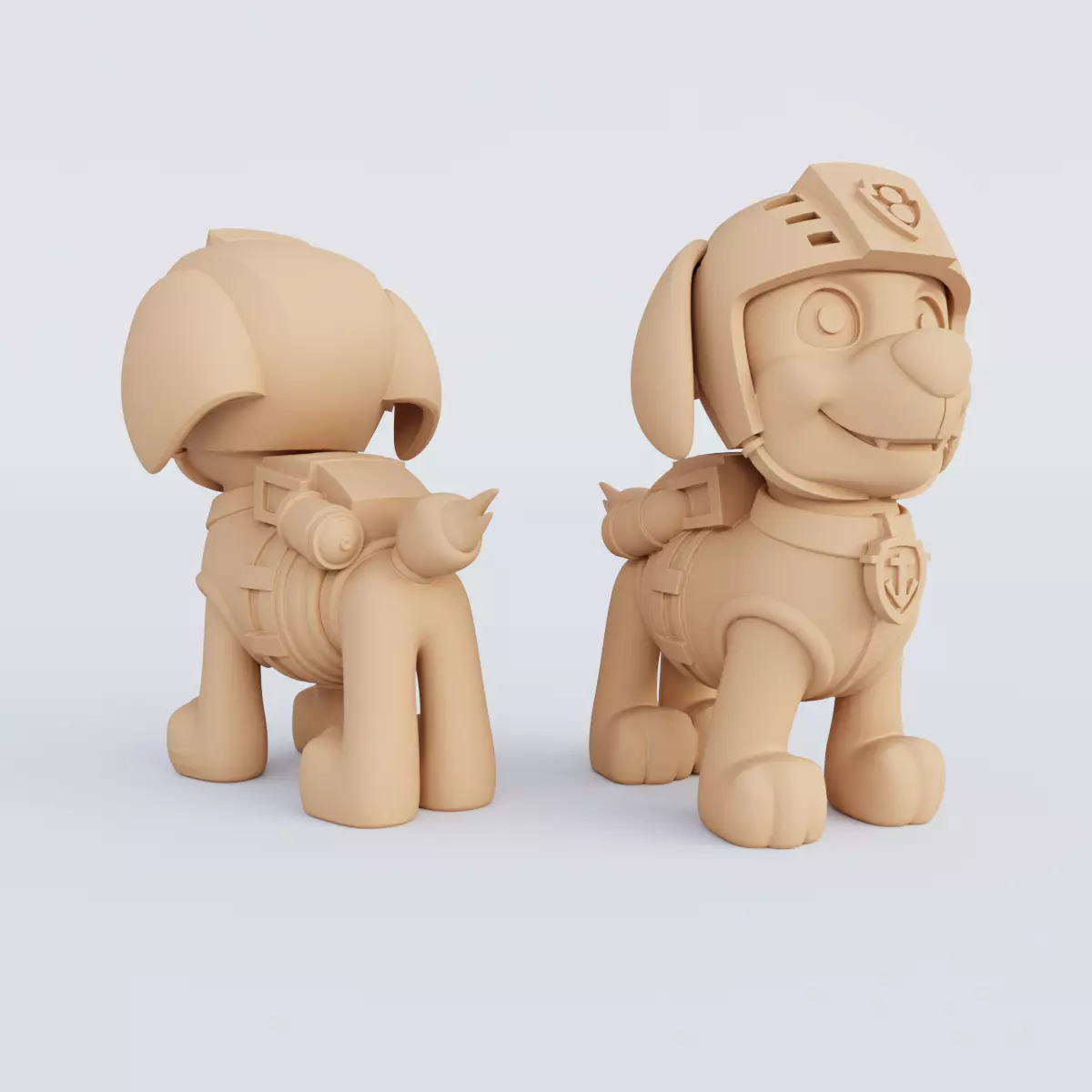 3D Printable Paw Patrol Figurine Set STL Format 3D print model_7