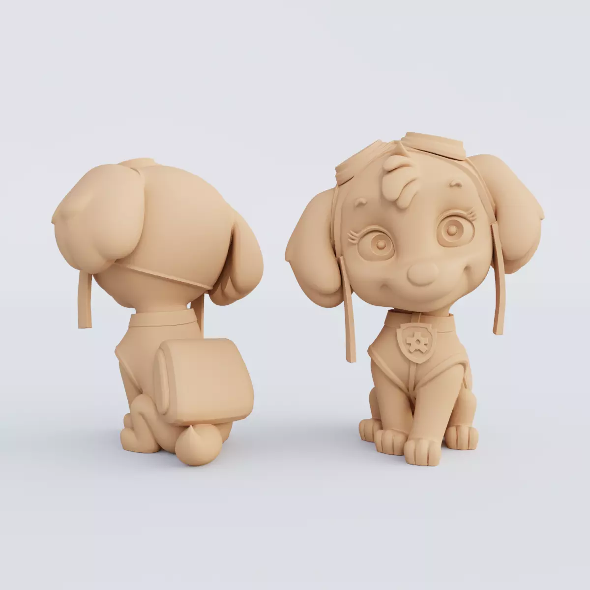 3D Printable Paw Patrol Figurine Set STL Format 3D print model_5